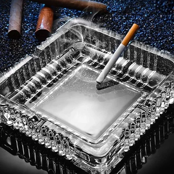 Square Glass Ashtray