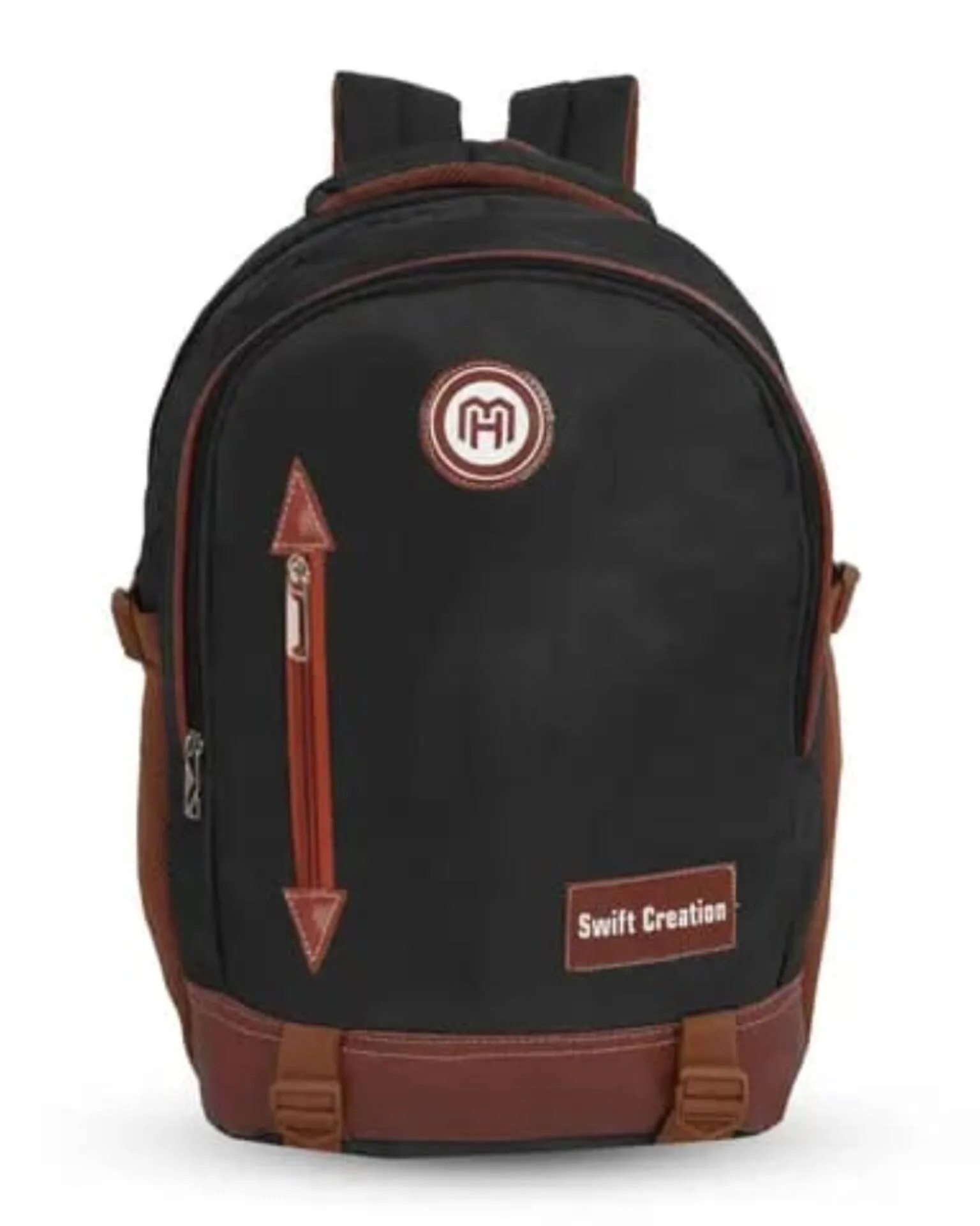 InShot_20250530_183033519.webp Black Polyester Laptop Backpack - Image 1