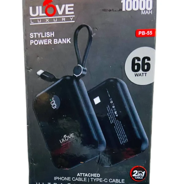 Ulove luxury stylish power bank 10000mah