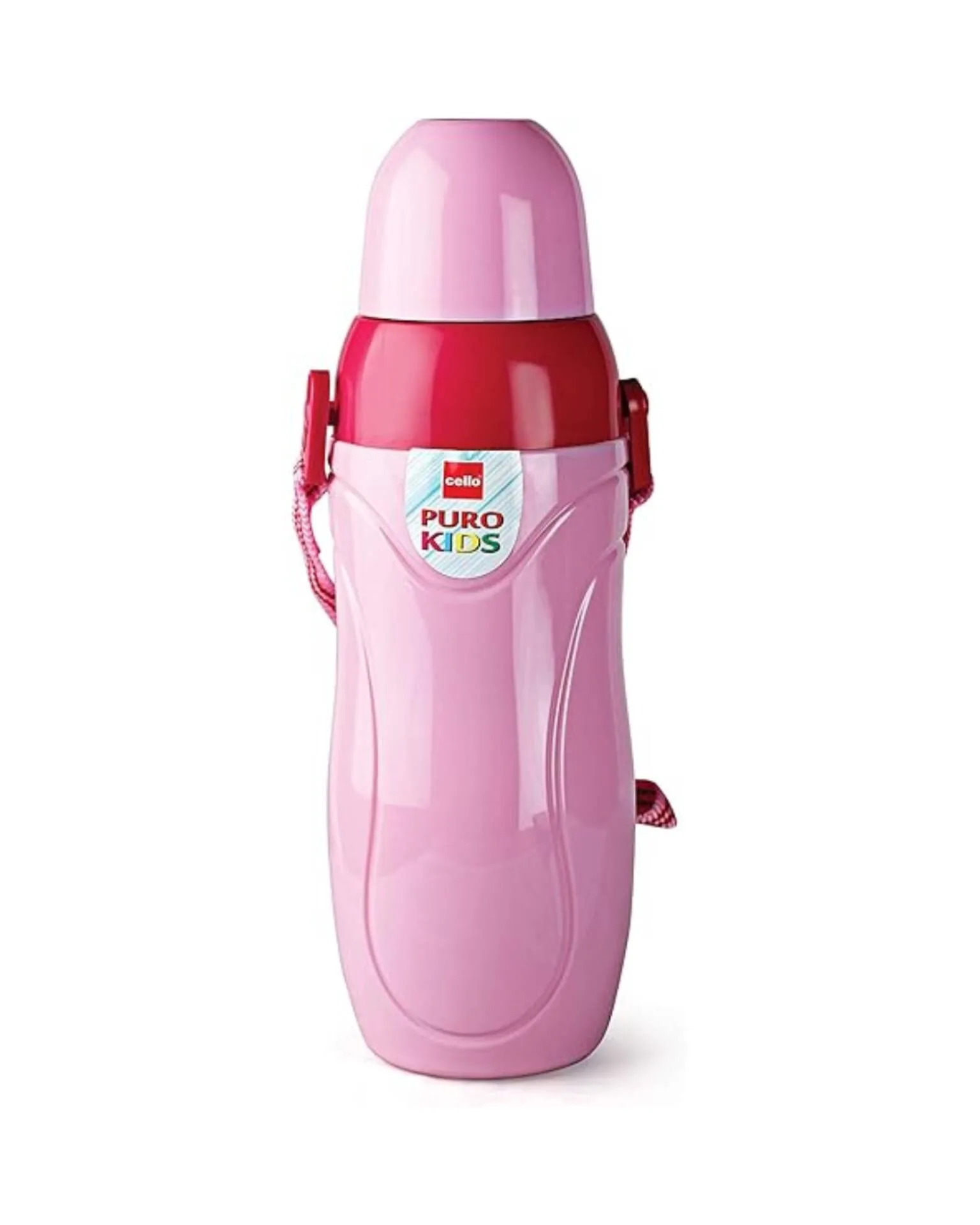 InShot_20250726_101822095 Cello Puro Kids Insulated Water Bottle for Kids, 600 ML, Pink - Image 1