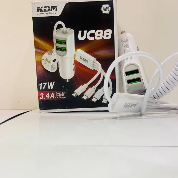 SATHI KART High-Speed UC-88 USB Fast Charging Adapter with Multiple Safety Features Compact Wall Charger for Laptops, Smartphones & Tablets.