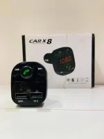 Printme Universal Car Bluetooth- CAR X8 FM Transmitter Car Kit for Hands Free Call Receiver/Stereo Music Player/TF Card/Aux