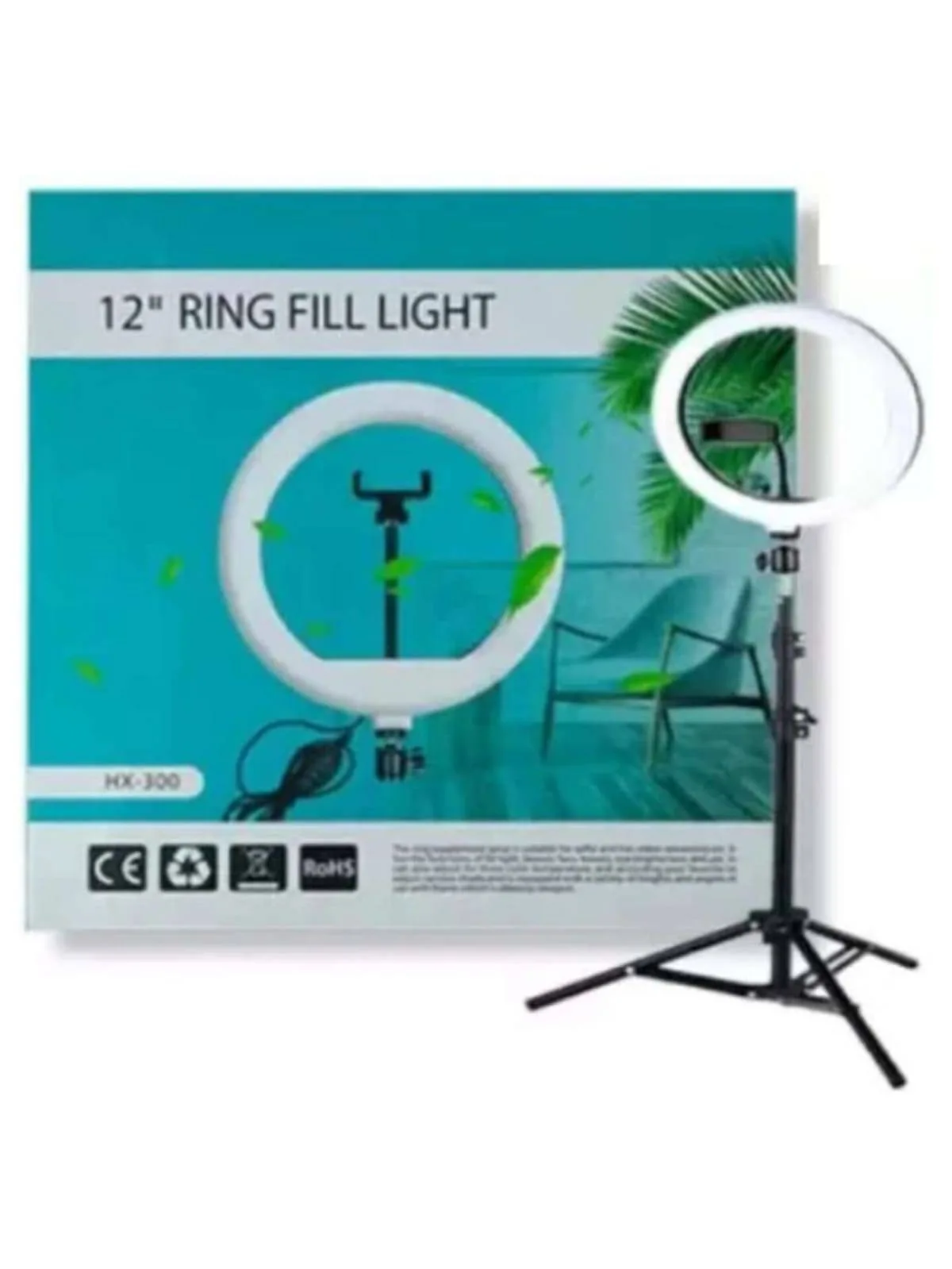 IMG-20250820-WA0011 12 Inch Ring Light with tripod - Image 1
