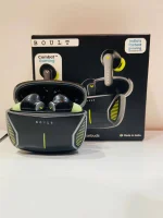 GOBOULT Newly Launched Z20 Gaming Wireless in Ear Earbuds with 50H Playtime, 4 Mics ENC, 45ms Low Latency Gaming, Breathing LEDs, Made in India, 10mm Drivers Bluetooth Ear Buds TWS (Black Metal)