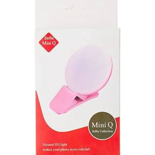 Mini Q Smartphone Selfie Lights,Selfie Light Ring 3-Level Brightness LED