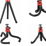 Adjustable Mini Tripod for Mobile, 12 Inch Lightweight Gorilla Tripod for Video Vlogging with Free Mobile Holder