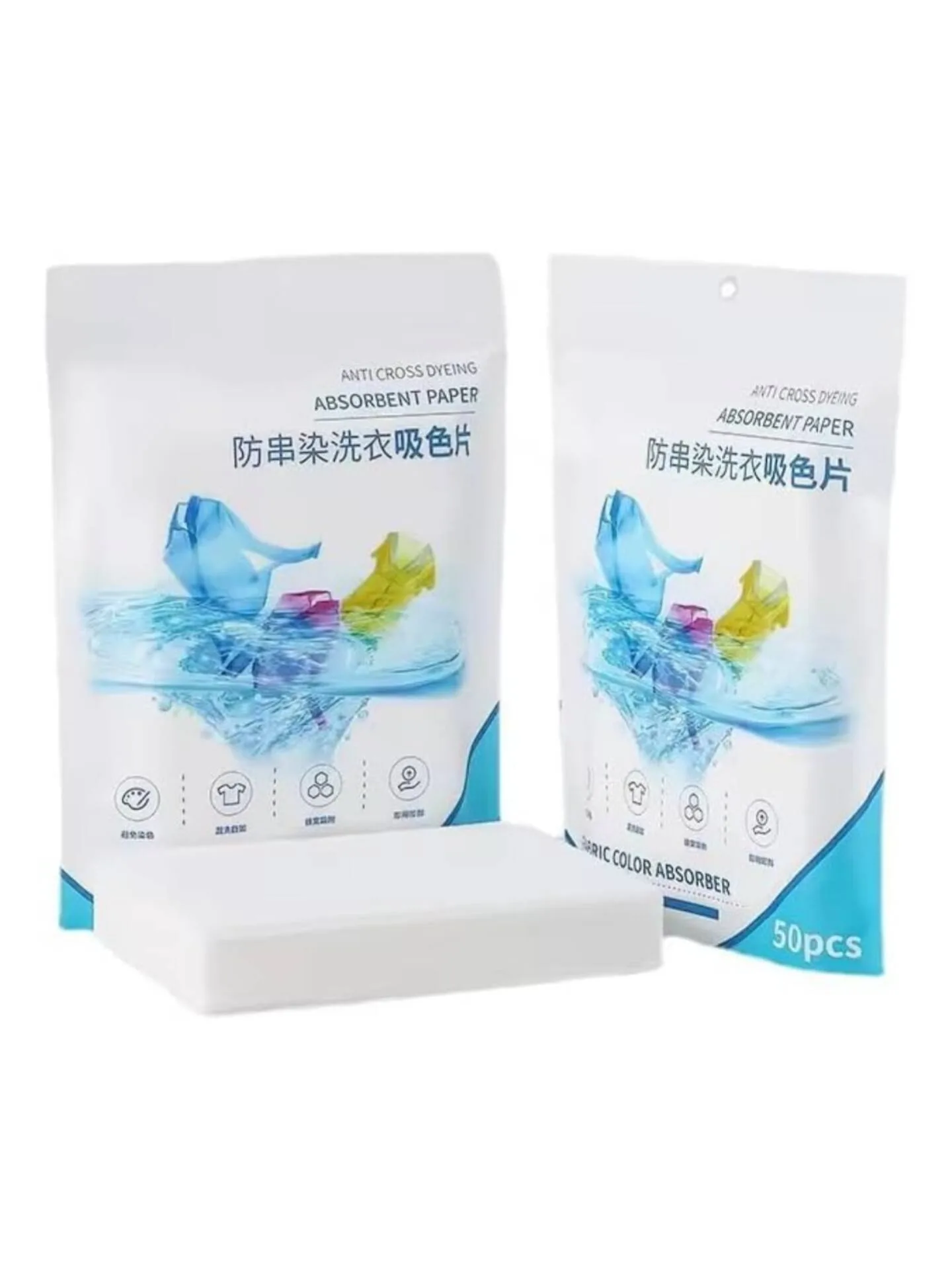 InShot_20250816_170222596 Clothes Color Absorb Paper for Washing Machine | Colour & Dirt Catcher anti-String Dyeing Laundry Paper Color Absorption Paper Wipe - Image 1