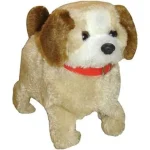 Jumping Walking Barking Dog Soft Toy Musical Puppy Battery Operated Back Flip Jumping Dog Plush Toy for Kids