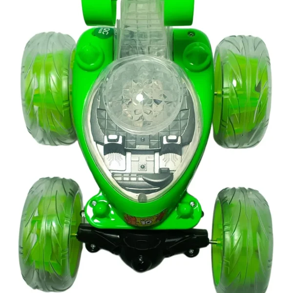 out of 5 stars (3) TOYS-TALK Rechargeable Stunt Car Toy for Kids | 360° Spin, LED Lights, USB Charging, Remote Control Car Toy for Boys & Girls Age 3+ (Green, 9802)