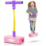 MART Kids Pogo Jumper Fun and Safe Pogo Stick for Toddlers, Durable Foam Bungee Jumping Stick Makes Squeaky Sounds ImJ Koves Balance, Gifts for 3-12 Year Old Boys Girls (Multicolor).