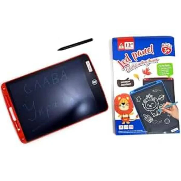 12 inch LCD Panel Colorful Writing Tablet, Best Gift Electronic Drawing and Writing Board for Kids & Adults, Handwriting Paper Doodle for Kids Adults.