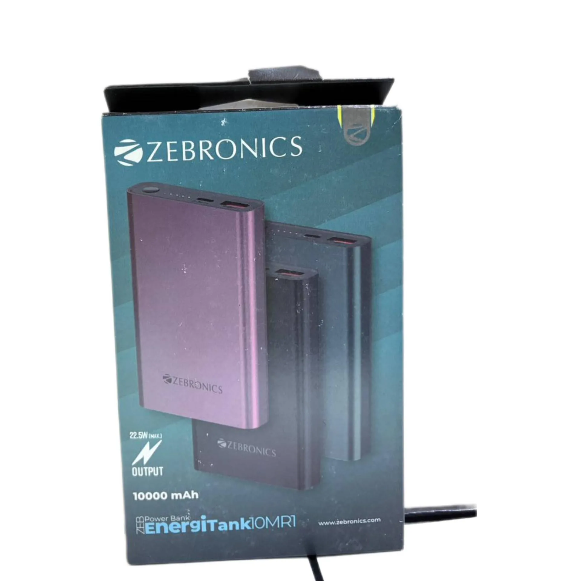 InShot_20250820_152102850 10000 MH Power Bank Zebronics - Image 1