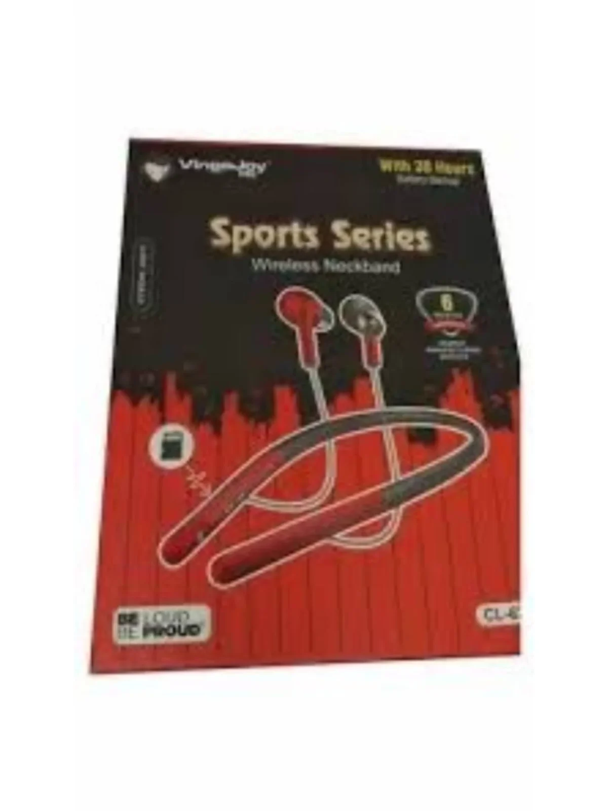 Wireless Earphone |Sports Enjoy | The Wonderful Music Life | Powerful Bass | 4-5 Hrs Playtime, Lightweight Ergonomic Neckband (Red) - Image 2