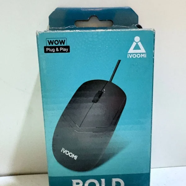 IVOOMI BOLD WIRED OPTICAL MOUSE (black)
