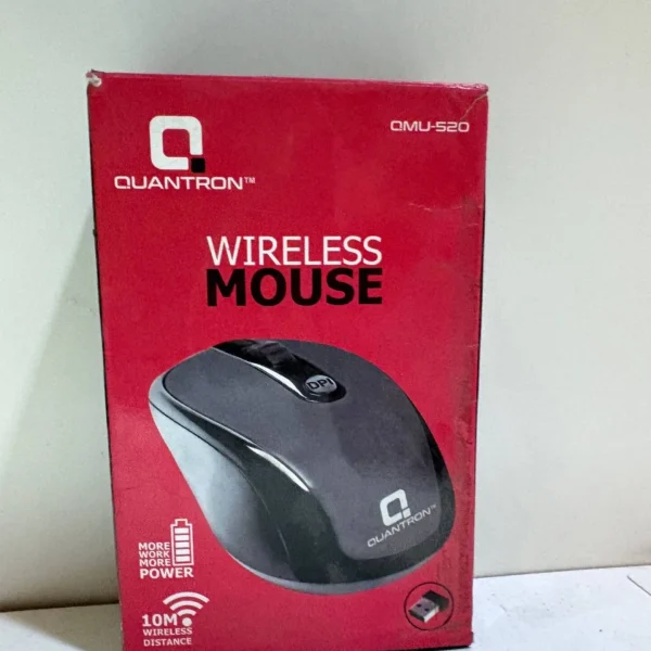 Stuart Wireless Mouse by QUANTRON | 10 M Wireless Distance Range, Black