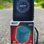NDM Classic Mini-X Tuneroll Wireless Speaker, BT/USB/TF/FM, 5W Output, 80-20kHz Frequency Response, 5Hrs Playtime, 500mAh Battery (Black)