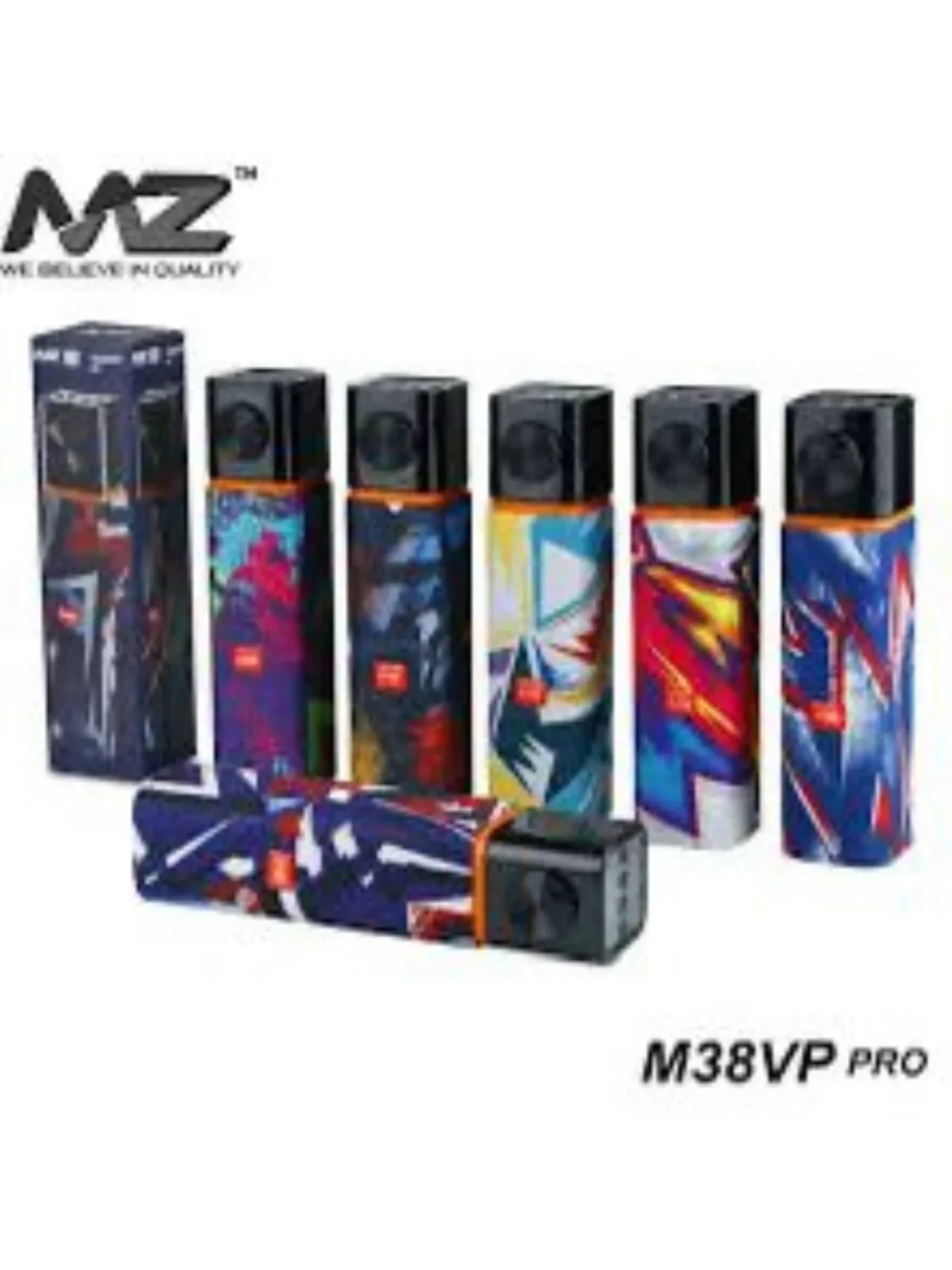 MZ M38VP PRO Portable Bluetooth Speaker - Multicolor | with High Bass | 10W Bluetooth Speaker | Wireless Connectivity | Clear and Crisp Audio Performance - Image 2