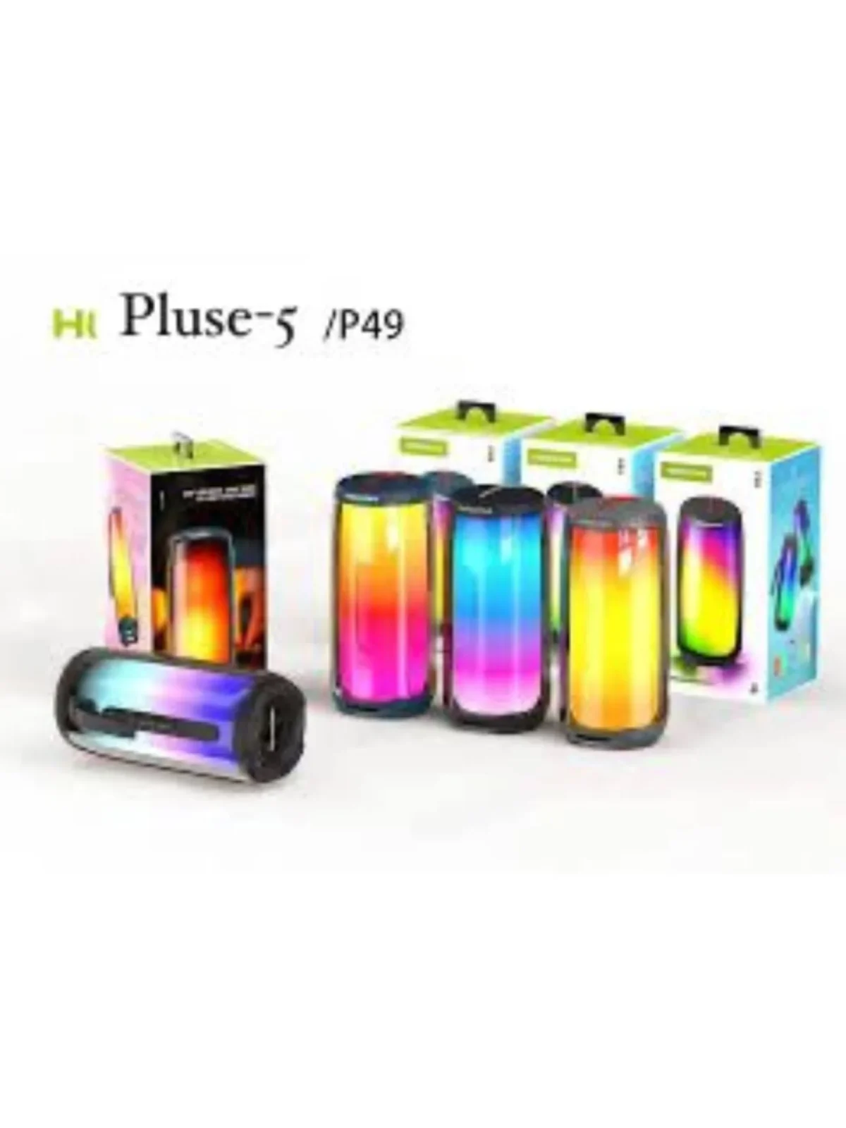 WK LIFE BORN TO LIVE D31 Sound Pulse Colorful Wireless Bluetooth Speaker with 11 Light Effect Modes (Black) - Image 2