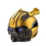 Bumblebee Helmet Portable Wireless Bluetooth Dual Built-in Speaker with Blue Eyes Effect Classic Style