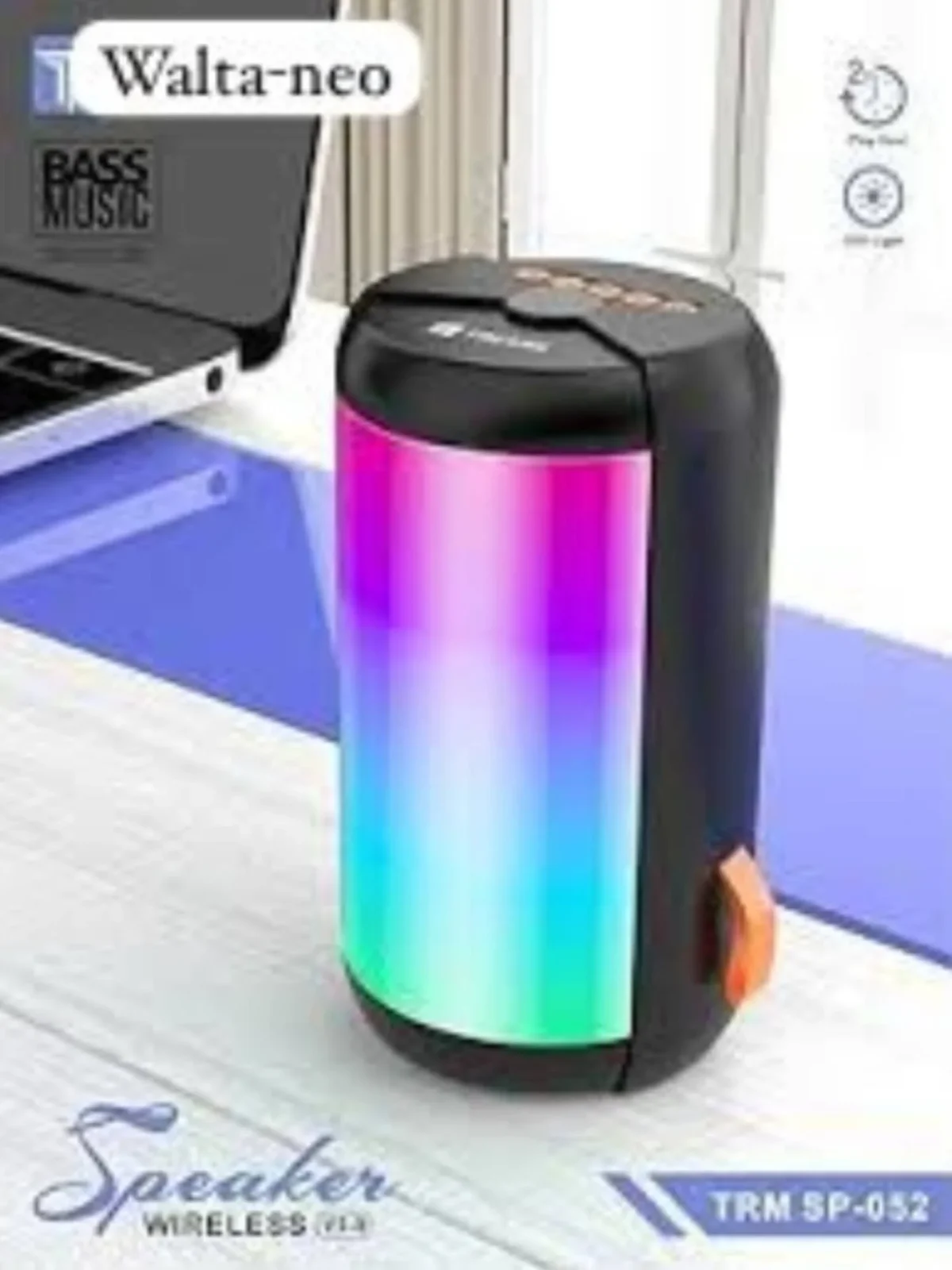 TReams TRM SP-052 Wireless Bluetooth Speaker with LED Light - Image 2