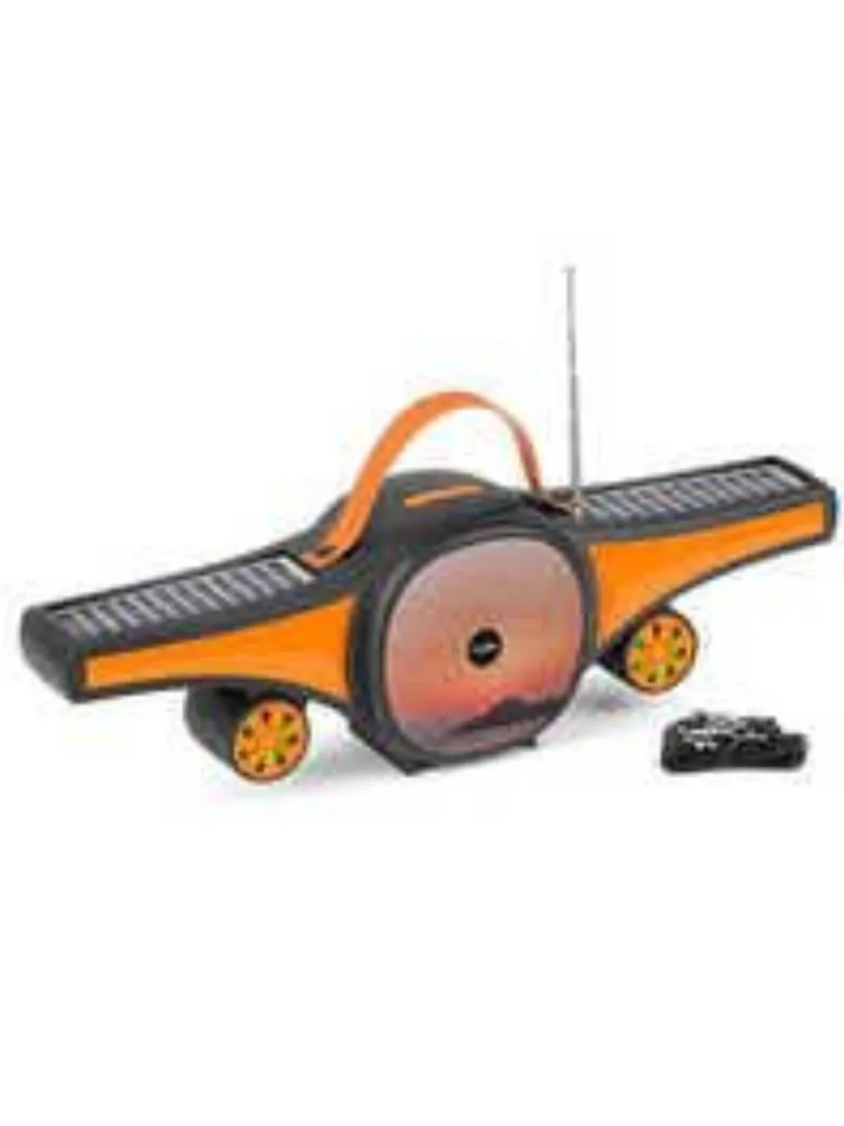 CLUBCLASSY CLUBCLASSY Rock Music Airplane Design Bluetooth Wireless Speaker with Solar Panel FM Radio - Image 2